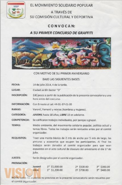 Convocatoria Concurso de Graffiti