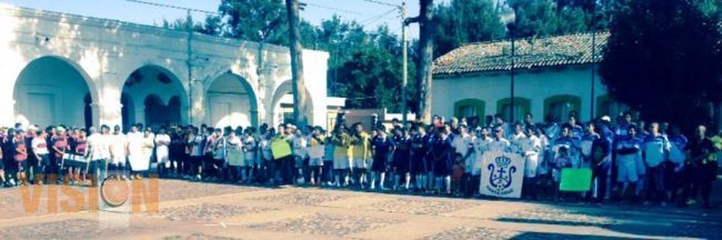IMDE inaugura liga de futbol en Tacícuaro.