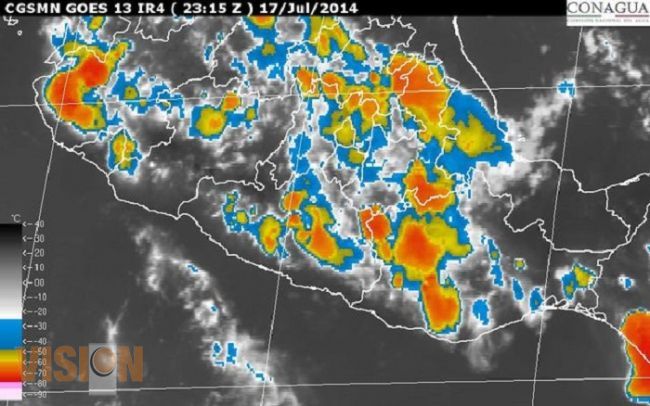 Prevén granizadas en Michoacán por onda tropical 14