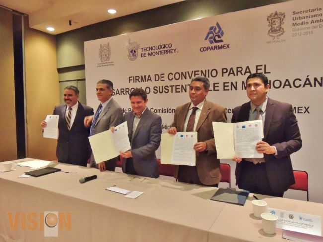Gobierno del Estado y Sector Empresarial firman convenio para el desarrollo sustentable del Estado.
