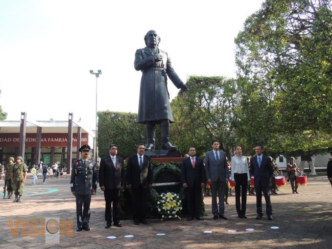 Autoridades Estatales y Municipales conmemoran el CCIII aniversario luctuoso de Miguel Hidalgo.