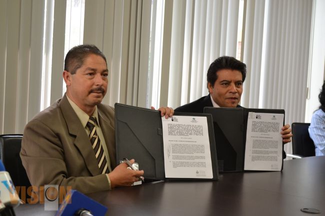 Conalep e INEA signan convenio de colaboración.