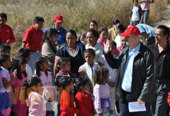 Entrega alcalde Fausto Vallejo obras por 2.4 mdp en La Aldea 