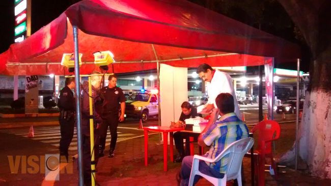 66 pruebas del Programa de Alcoholímetro se realizaron durante este fin de semana pasado