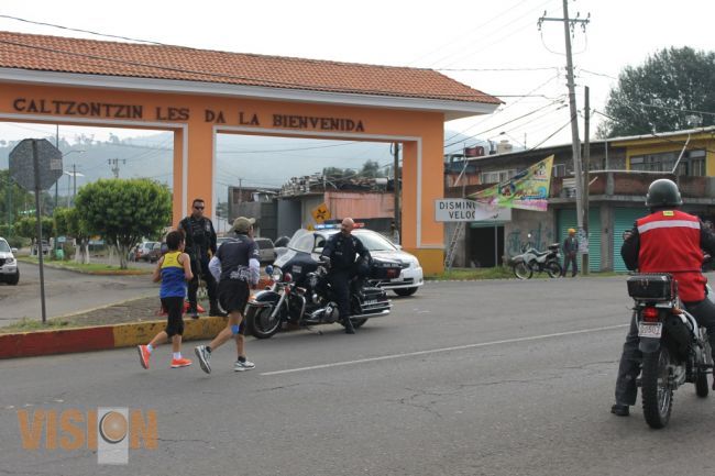 PF reporta saldo blanco en la carrera atlética de Caltzontzin