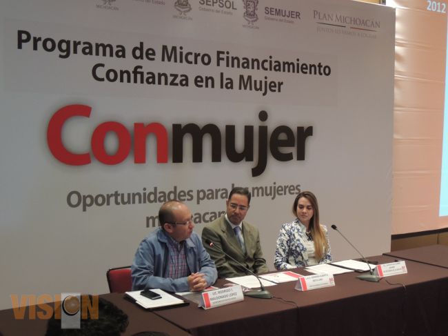 Sí Financia, Semujer y Sepsol, entregarán 5 mil créditos a mujeres trabajadoras de 36 Municipios. 