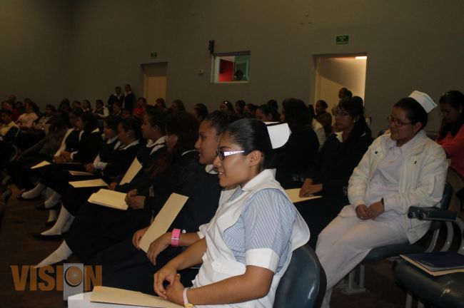 Participan enfermeras de SSM en XII pre congreso estatal.
