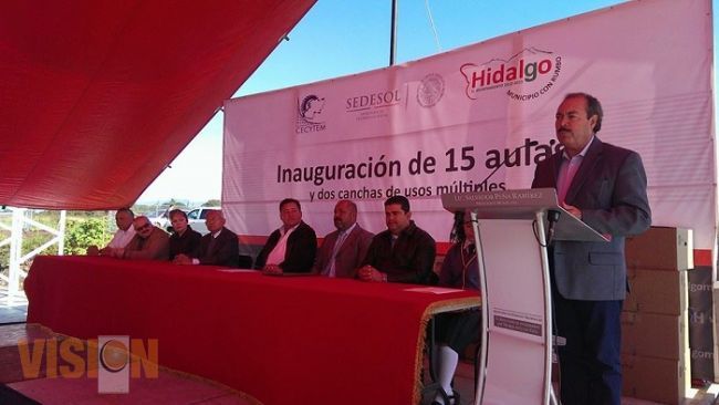 Crece en Hidalgo Infraestructura Educativa: SEDESOL