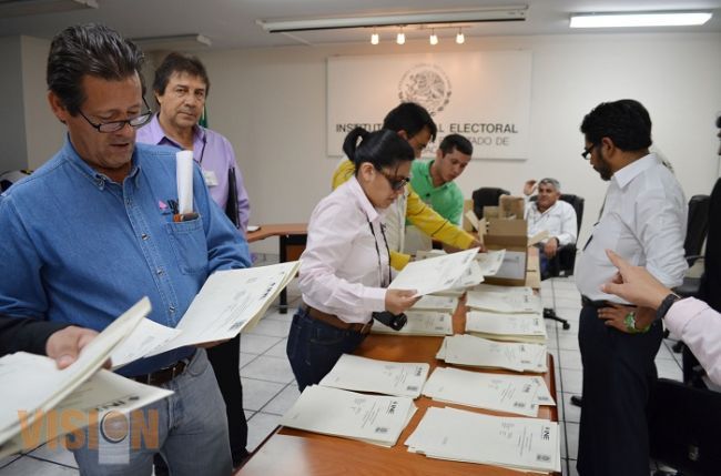 Recepción de material electoral para elecciones del PRD