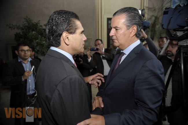 Se reúne Silvano Aureoles con el Consejo Coordinador Empresarial.
