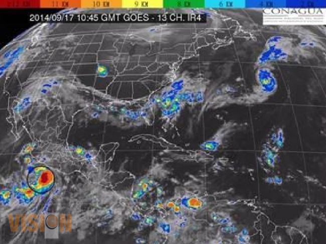 Se mantiene alerta PC Estatal por tormenta tropical “polo”.