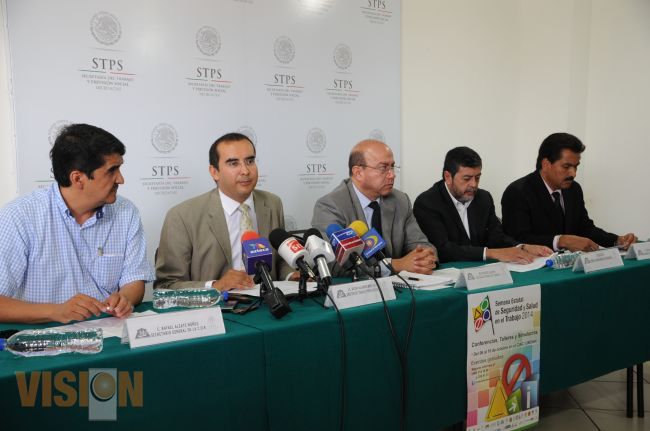Del 6 al 10 de octubre se realizará la semana estatal de seguridad y salud en el trabajo 2014.