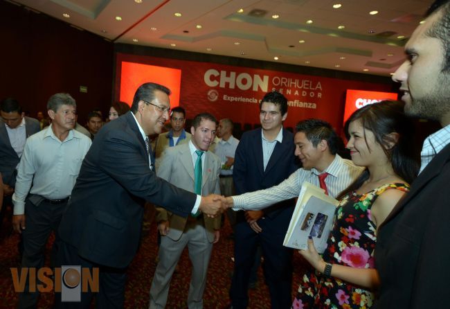 El Presidente de Morelia, Wilfrido Lázaro acudió a Informe del Senador Orihuela Bárcenas