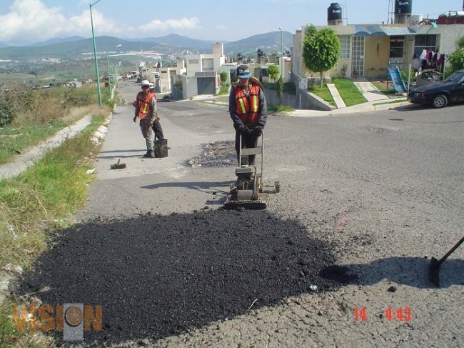 Cerró septiembre con intensa actividad de bacheo en Morelia 
