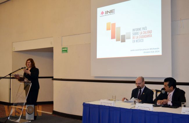 INE presentó el Informe País sobre Calidad de la Ciudadanía en México.