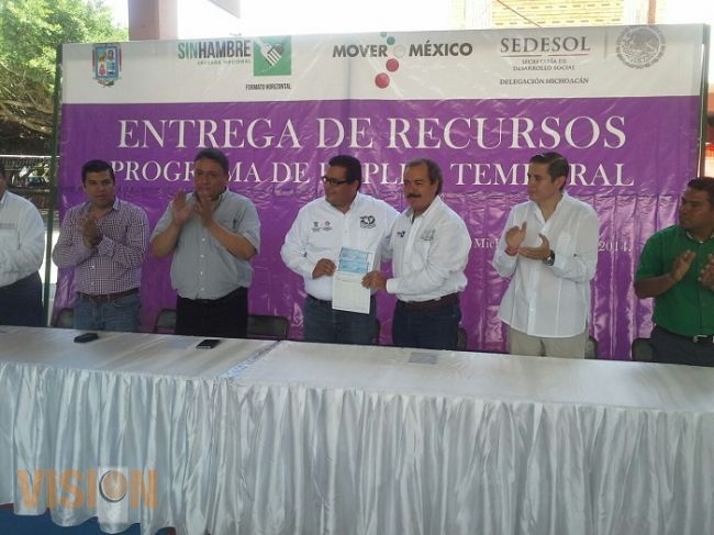 Entregan en zonas marginadas Sedesol recursos del Programa de Empleo Temporal 
