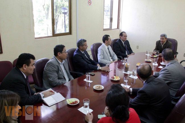 Reciben Consejeros del IEM visita de Magistrados del TEEM.