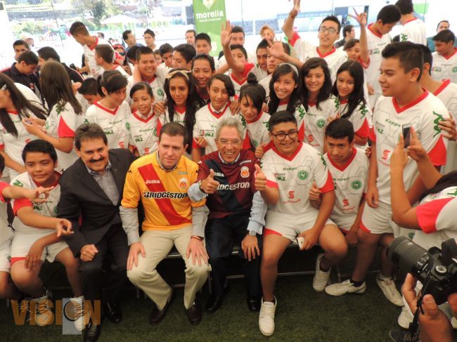 Arranca en Morelia el Programa Glorias del Deporte; Futbol Escuela de Vida.