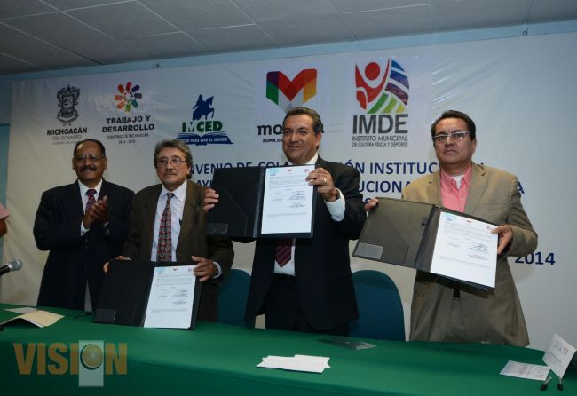 El Ayuntamiento de Morelia y el IMCED, firman convenio de colaboración. 