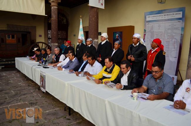 Presentan la XX edición de la Cabalgata Morelos.