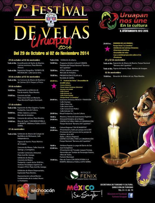 Definen calendario del 7º Festival de Velas en Uruapan
