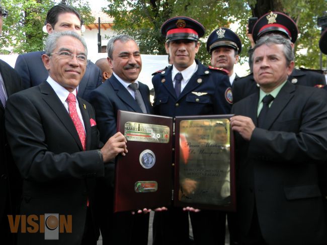 Reconocen al H. Cuerpo  Voluntario de Bomberos de Uruapan con la “Presea Mártires de Uruapan”