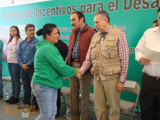 Entrega Sagarpa 181 mdp a productores michoacanos.  