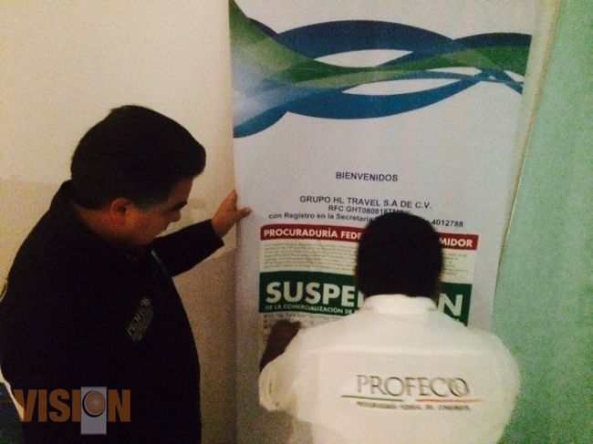 Profeco suspende a empresa de venta de paquetes vacacionales.