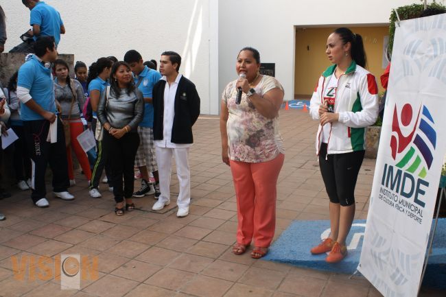 Lleva IMDE el programa ponte al 100 a la facultad de enfermería de la UMSNH.
