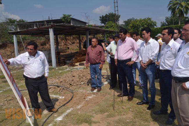 Colocan primera piedra de la unidad administrativa del plantel ICATMI San Lucas.