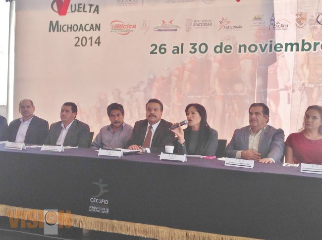 Del 26 al 30 de noviembre, se celebrará la Vuelta Ciclista Internacional Michoacán 2014.