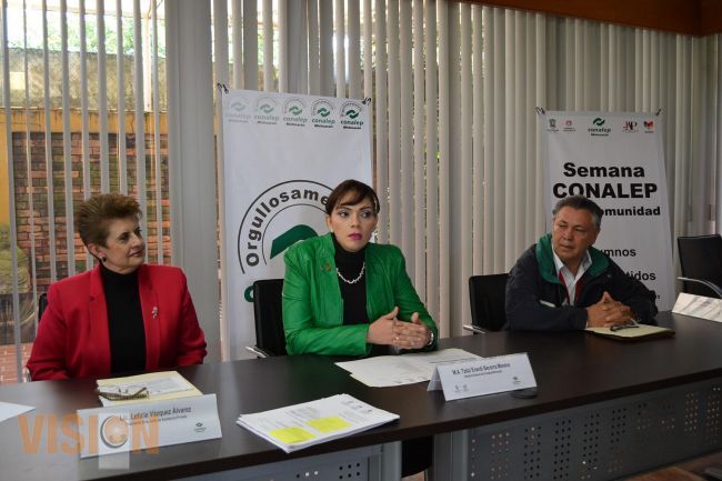 Preparan semana Conalep en la comunidad. 