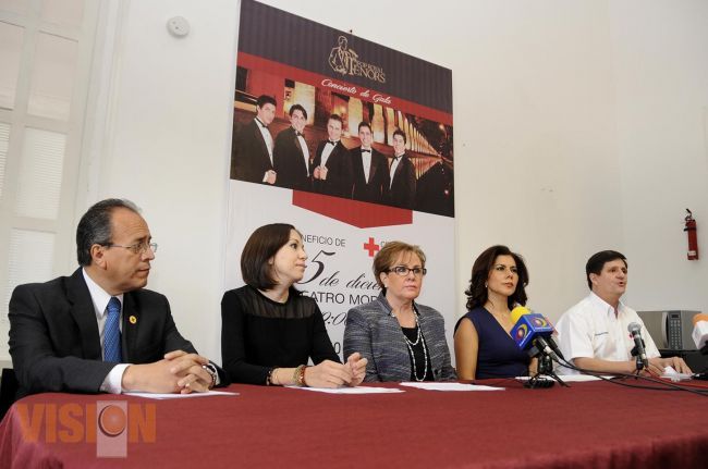 Catherine R. Ettinger da a conocer concierto a beneficio de la Cruz Roja en Michoacán.