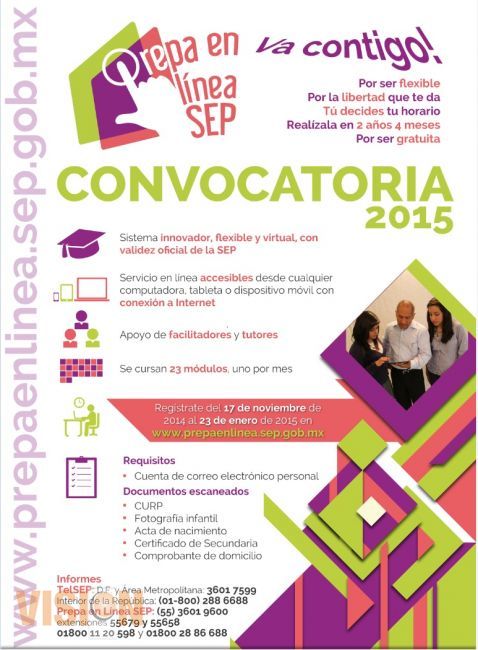 Convoca Secretaría de Educación a cursar el bachillerato en línea.