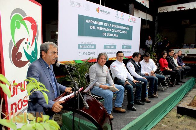 ARRANCÓ LA REHABILITACIÓN DEL MERCADO DE ANTOJITOS DE URUAPAN