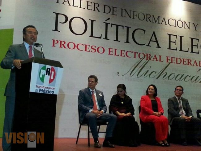 El priísmo michoacano en pie de lucha...!, la crónica 