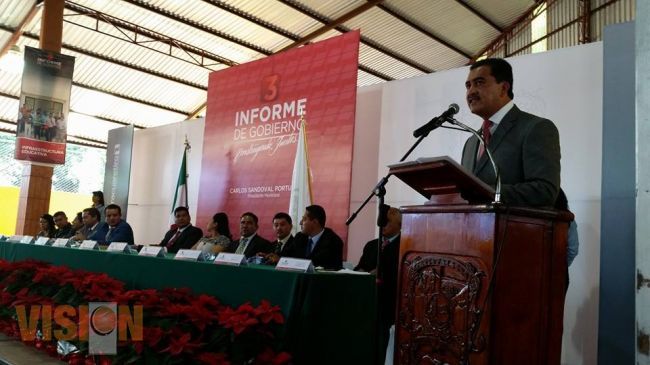 Obras y gestiones de gran relevancia da a conocer en su III informe Sandoval Portugal