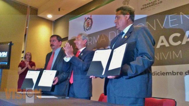 UNIVIM y UMSNH firman convenio de colaboración.
