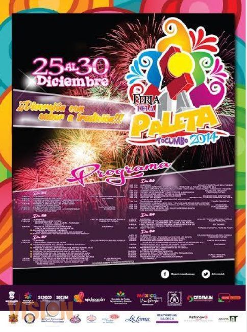 Anuncian actividades de la feria de la paleta Tocumbo 2014.