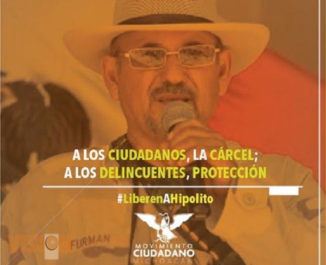 Exige Movimiento Ciudadano la liberación inmediata de Hipólito Mora
