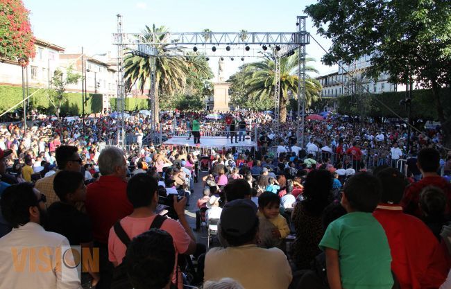ROTUNDO ÉXITO LA FUNCIÓN DE LUCHA LIBRE CON MOTIVO DE DÍA DE REYES