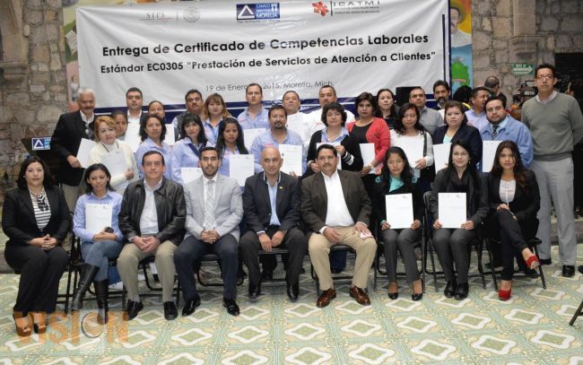 Certificó ICATMI a integrantes de la CANACO.