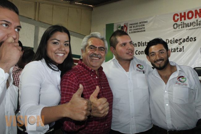 Delegados del Distrito de La Piedad con Chon Orihuela.