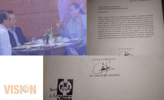 Se reúne Carlos Río con Delegada del PRD y renuncia al PRI
