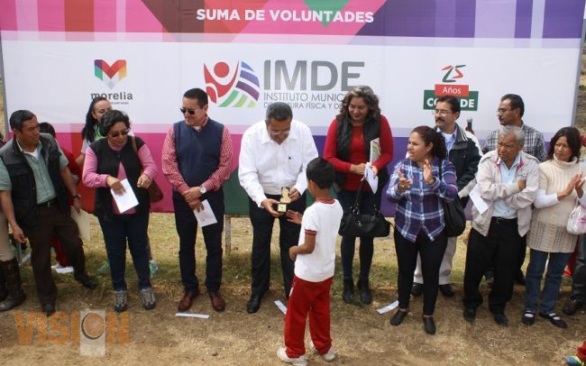 Ayuntamiento de Morelia construirá un Polideportivo en el Fraccionamiento Villa Magna.
