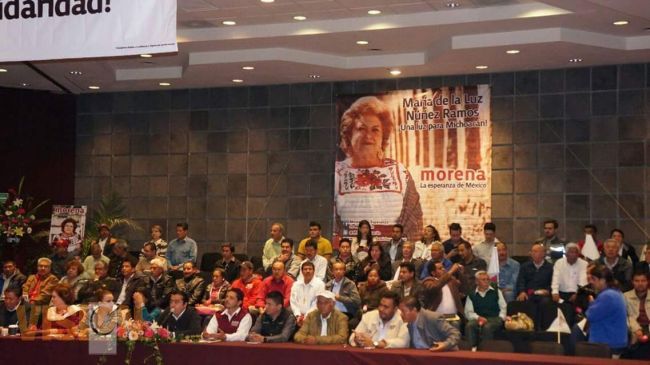 Ratifican a María de la Luz Núñez como candidata de Morena al Gobierno de Michoacán 