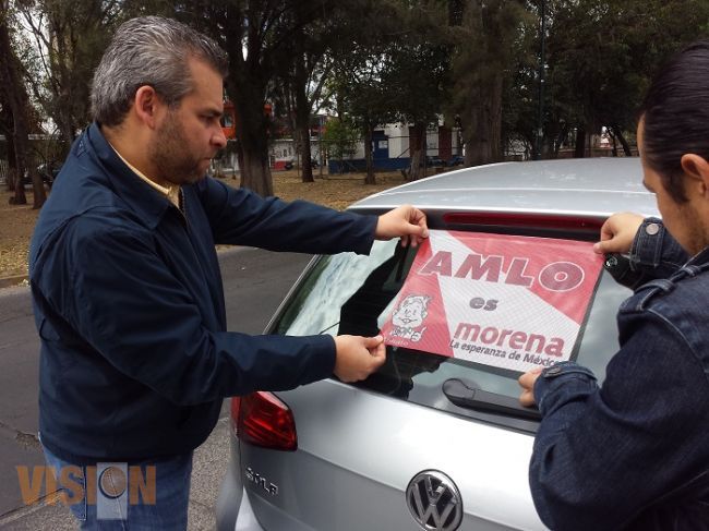 Refuerza Morena campaña de López Obrador en Morelia 
