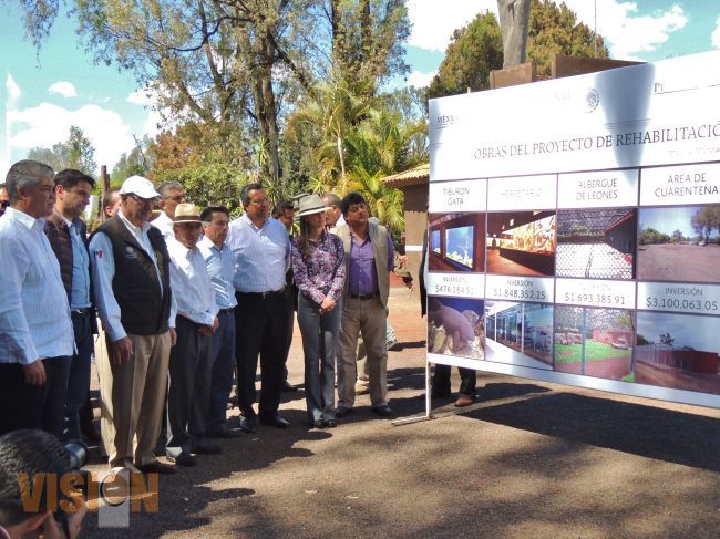 Inauguran obras de modernización del Zoológico de Morelia “Benito Juárez”. 