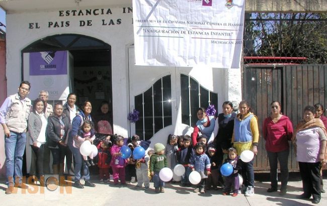 Inauguraron estancia infantil en Charapan