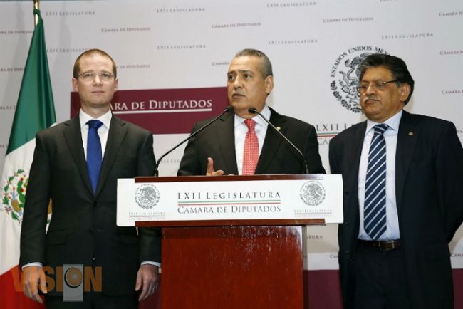 Anuncian coordinadores del PRI-PAN y PRD acuerdo para aprobar Sistema Nacional Anticorrupción